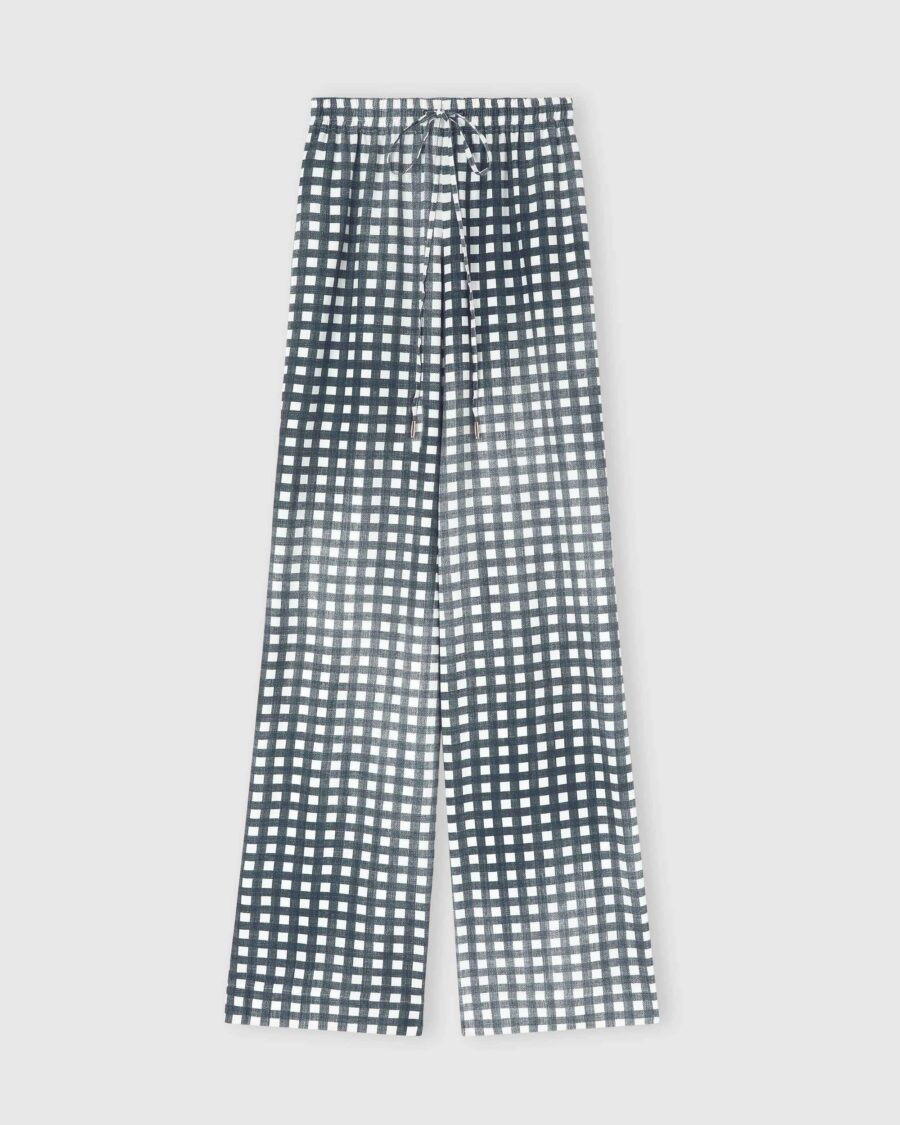 VICHY PRINT PANTS