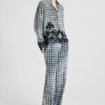 VICHY PRINT PANTS