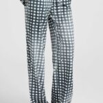 VICHY PRINT PANTS