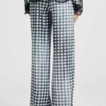 VICHY PRINT PANTS