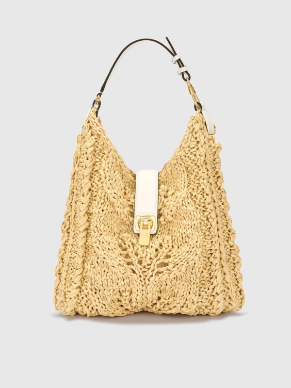 HOBO BAG IN RAFFIA