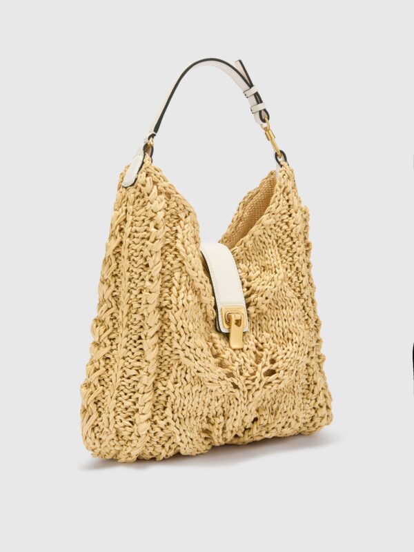 HOBO BAG IN RAFFIA