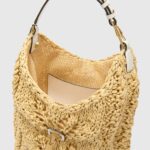 HOBO BAG IN RAFFIA
