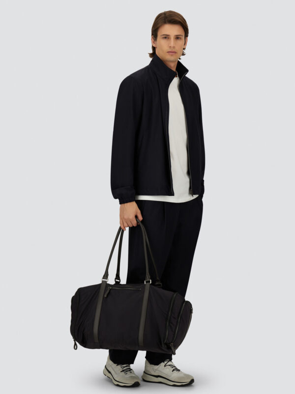 JACKET WITH ZIP IN LIGHT STRETCH WOOL