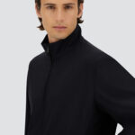 JACKET WITH ZIP IN LIGHT STRETCH WOOL