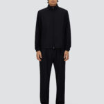 JACKET WITH ZIP IN LIGHT STRETCH WOOL