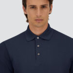 JERSEY KNIT EFFECT POLO SHIRT