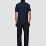 JERSEY KNIT EFFECT POLO SHIRT