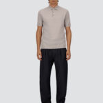 JERSEY KNIT EFFECT POLO SHIRT