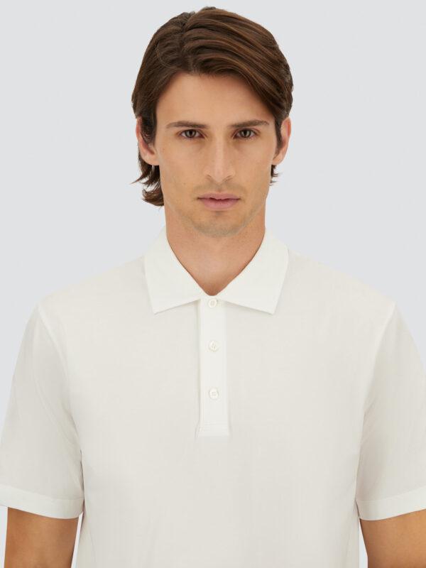 POLO SHIRT IN SUPERFINE COTTON STRETCH
