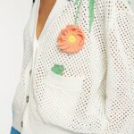 CROCHET CARDIGAN WITH FLOWERS