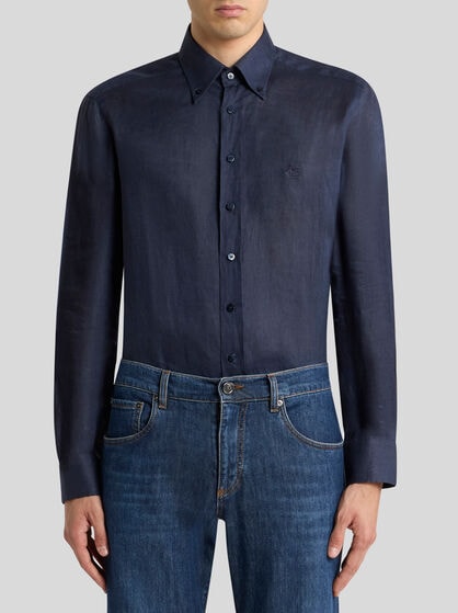 LINEN SHIRT WITH PEGASO