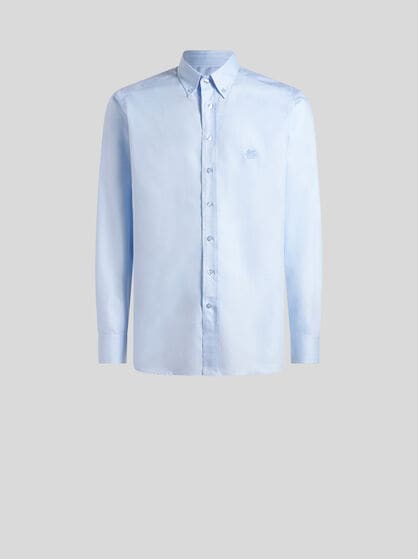 BUTTON-DOWN SHIRT WITH LOGO