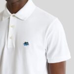 COTTON PIQUE POLO SHIRT WITH PEGASO EMBROIDERY