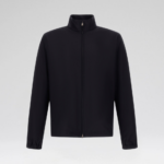 JACKET WITH ZIP IN LIGHT STRETCH WOOL