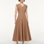 TRIMMED KNIT DRESS