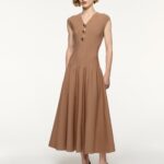 TRIMMED KNIT DRESS
