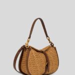 MEDIUM PONY BAG IN CROCHETED RAFFIA