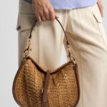 MEDIUM PONY BAG IN CROCHETED RAFFIA