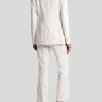 SINGLE-BREASTED COTTON-BLEND JACQUARD SUIT WITH PAISLEY FOLIAGE MOTIF