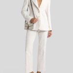SINGLE-BREASTED COTTON-BLEND JACQUARD SUIT WITH PAISLEY FOLIAGE MOTIF