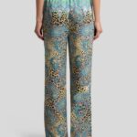 WIDE-LEG TROUSERS WITH PLACED PAISLEY AND ANIMAL PRINT