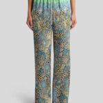 WIDE-LEG TROUSERS WITH PLACED PAISLEY AND ANIMAL PRINT
