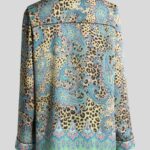 TWILL SHIRT WITH PLACED PAISLEY AND ANIMAL PRINT