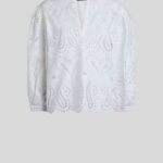 BRODERIE ANGLAISE LACE BLOUSE WITH PAISLEYS AND HEARTS