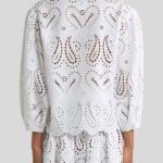 BRODERIE ANGLAISE LACE BLOUSE WITH PAISLEYS AND HEARTS