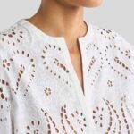 BRODERIE ANGLAISE LACE BLOUSE WITH PAISLEYS AND HEARTS