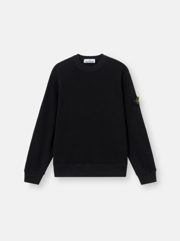 CREWNECK WAFFLE FLEECE SWEATSHIRT
