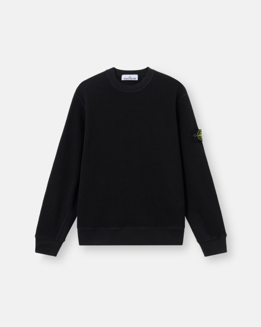 CREWNECK WAFFLE FLEECE SWEATSHIRT