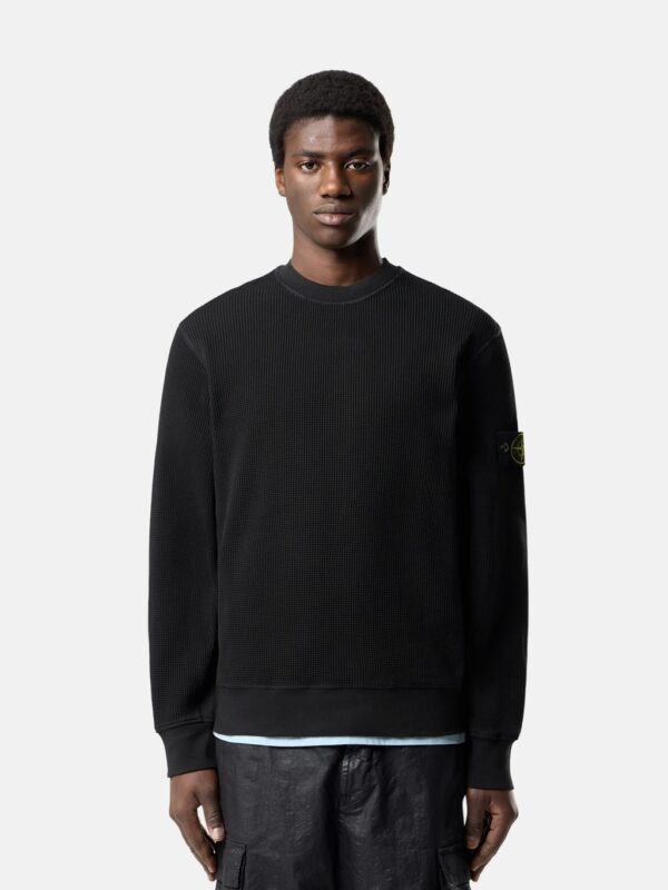 CREWNECK WAFFLE FLEECE SWEATSHIRT