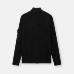 ZIP UP RIBBED CARDIGAN