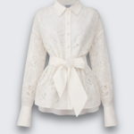 BELTED LACE SHIRT