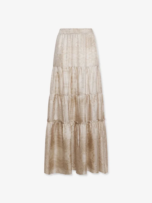 MAXI SILK SKIRT