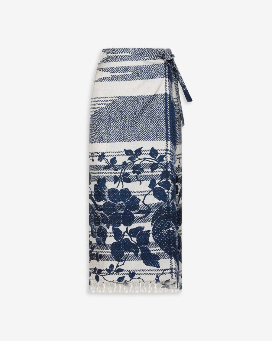 SILK WRAP SKIRT