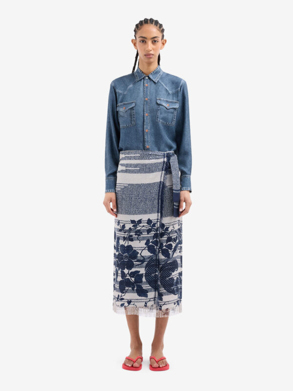 SILK WRAP SKIRT