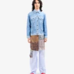 FAUX DENIM SILK JACKET