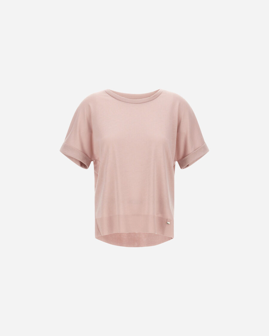 T-SHIRT IN GLAM KNIT EFFECT