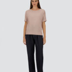 T-SHIRT IN GLAM KNIT EFFECT
