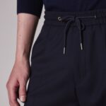 DRAWSTRING WAIST SLIM FIT TROUSERS
