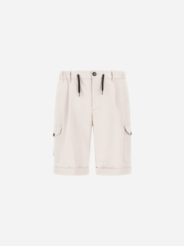 SHORTS IN COTTON GABARDINE STRETCH