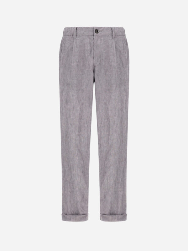 TROUSERS IN SUMMER LINEN