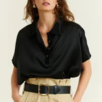 ISABELLE SILK POLO