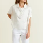 ISABELLE SILK POLO