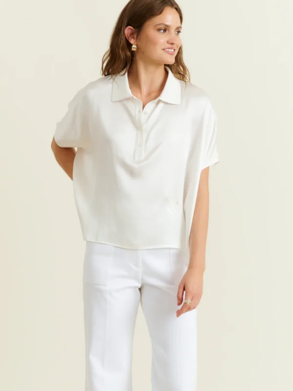ISABELLE SILK POLO