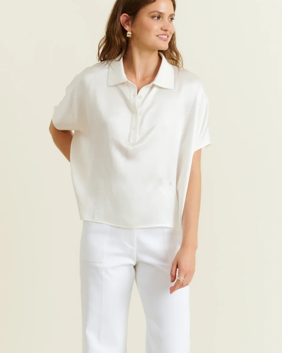 ISABELLE SILK POLO
