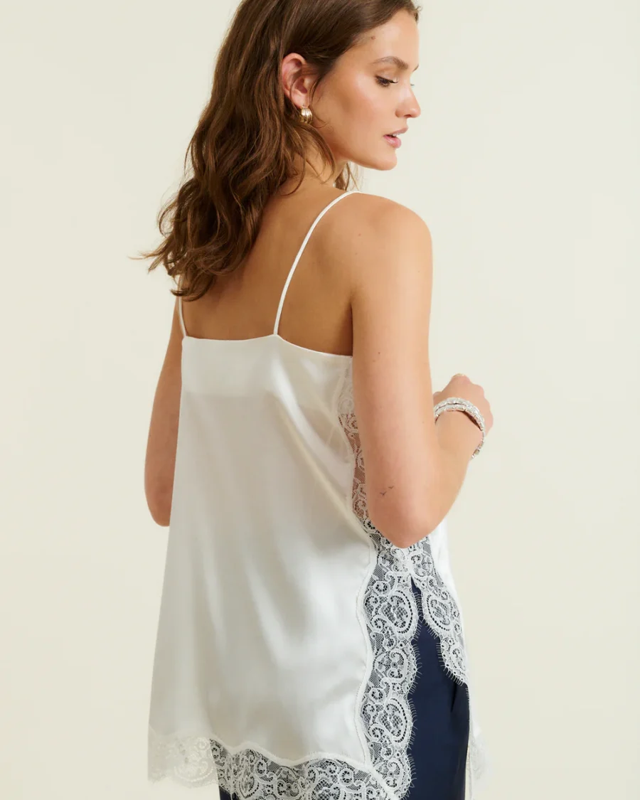 JOE SILK AND LACE TOP